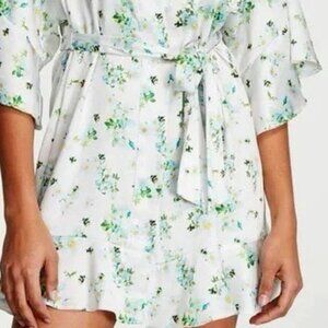 NWT Victorias Secret Satin bumble bee floral print robe size X large/ XXLarge Ra